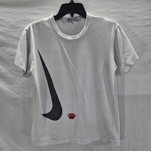 CDG Play x Nike Play Together Size Small White Boxy T-Shirt